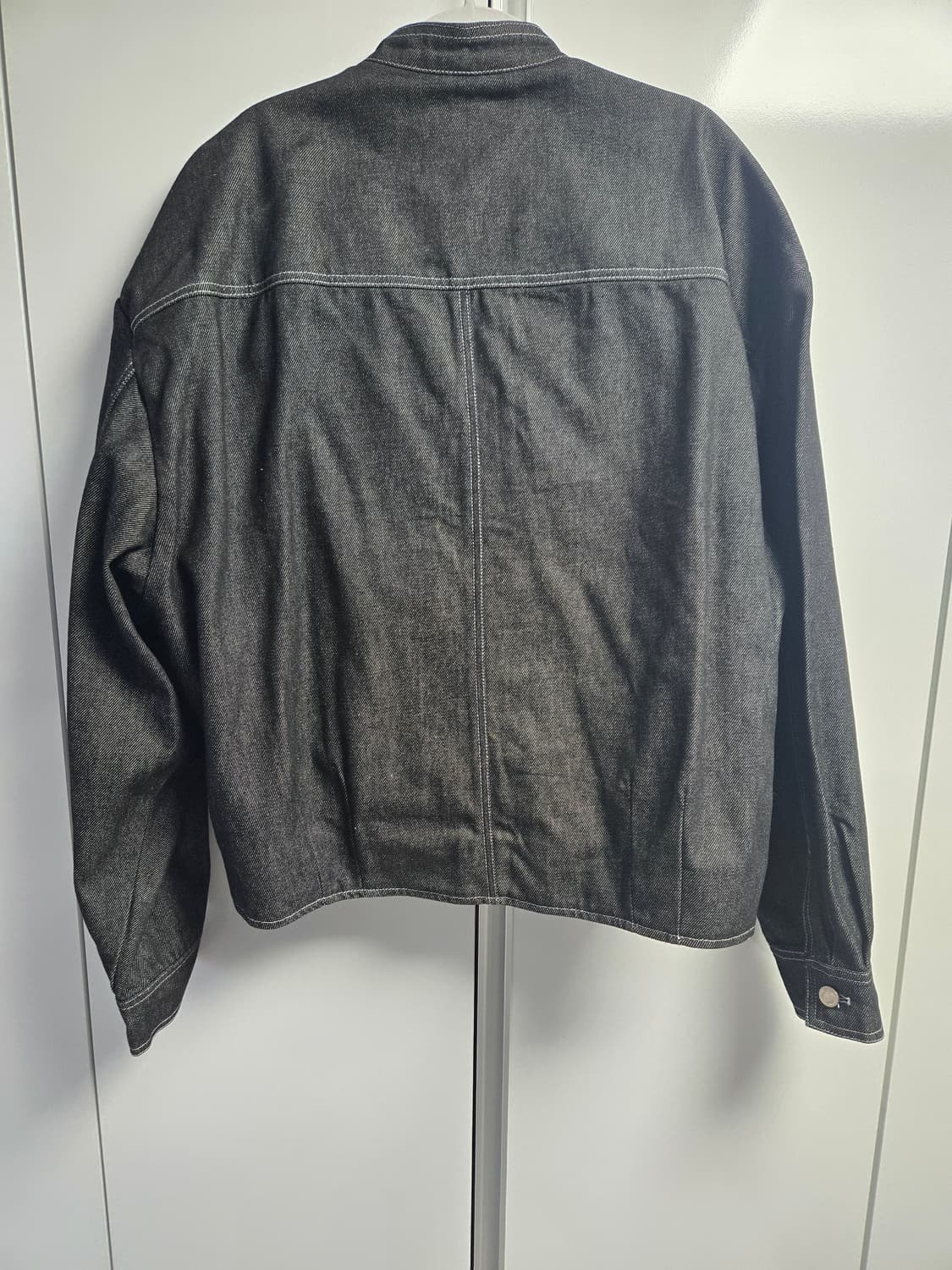 매스노운 하이넥 바이커 데님 자켓 상품이미지4