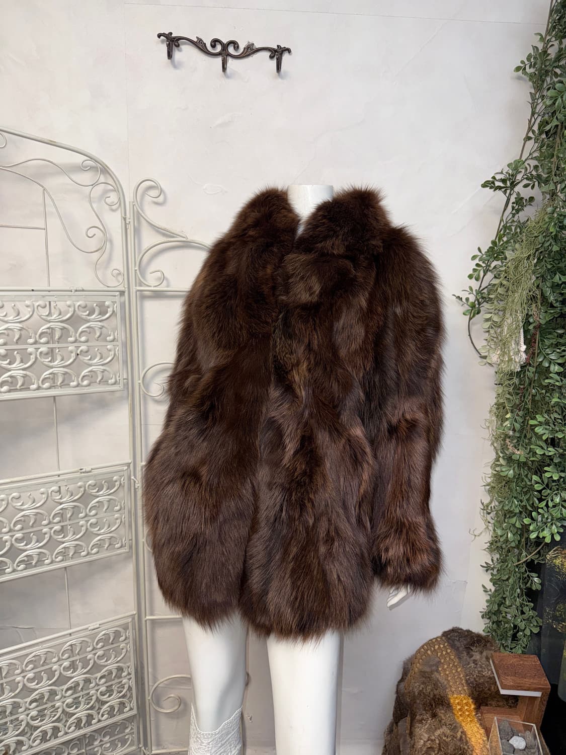 SAGA fox mixed brown fox fur coat jacket 상품이미지6