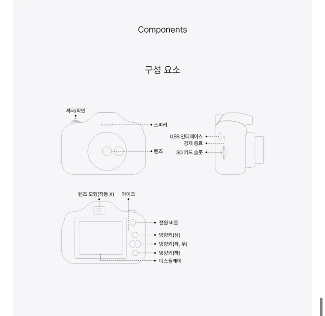 (새상품)미니 디지털 카메라 + sd카드,스티커,보석 스트랩 상품이미지5