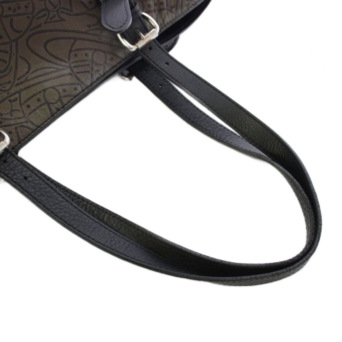 비비안 웨스트우드 로고 패턴 가죽 토트백 상품이미지3