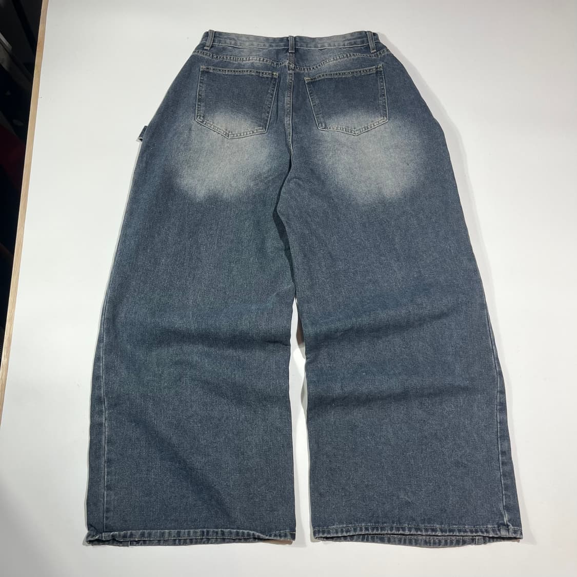 빈티지 워싱 와이드 벌룬 데님 팬츠 상품이미지5