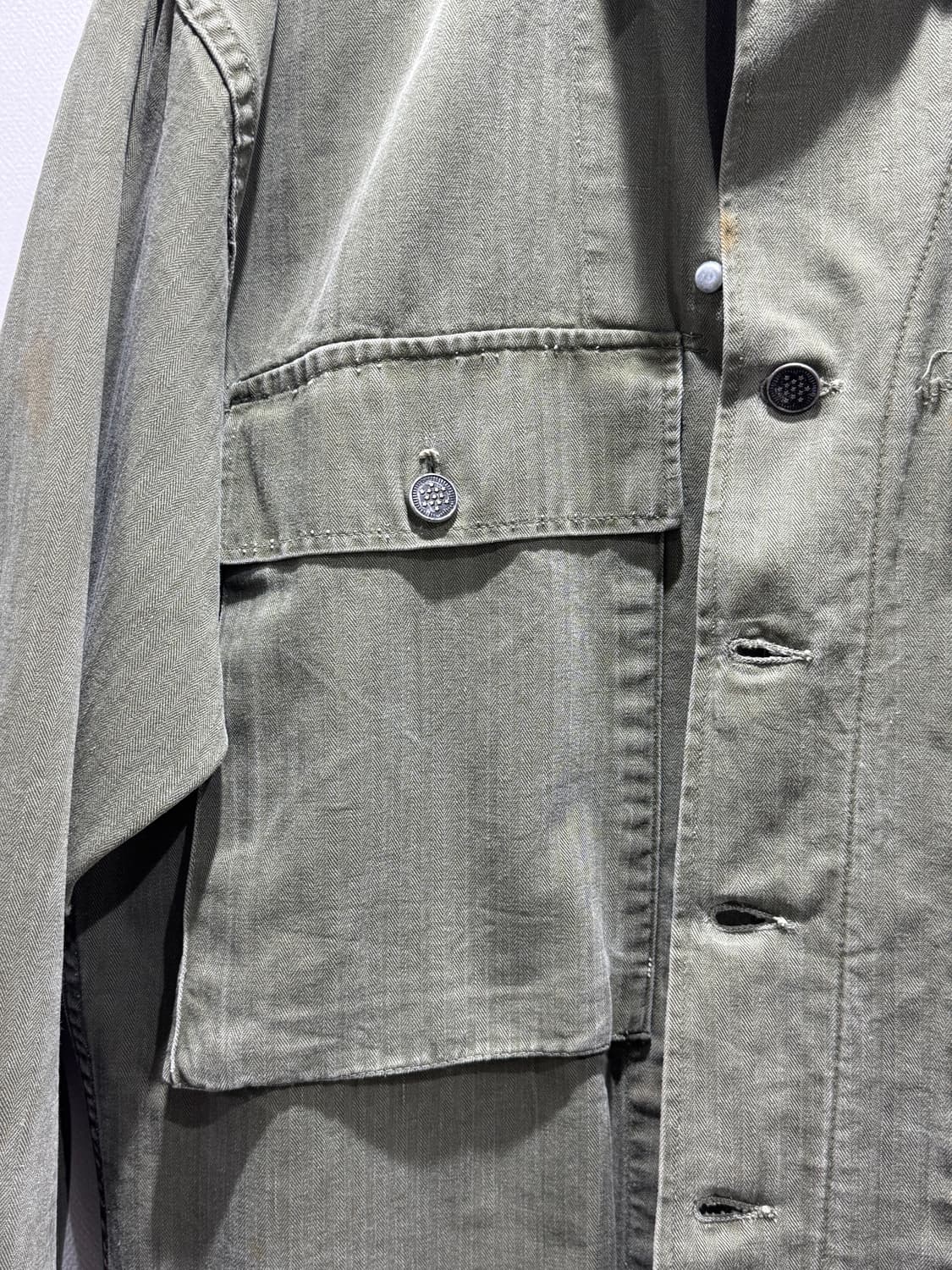 40s 미군 M43 HBT 유틸리티 셔츠 상품이미지2