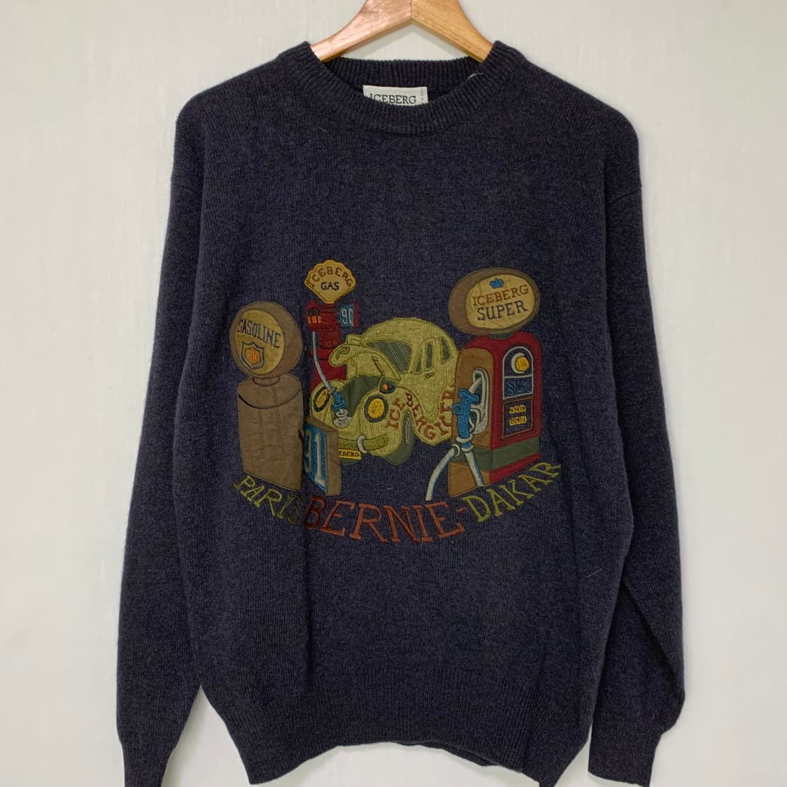 ICEBERG 아이스버그 빈티지 니트 다크 네이비 남녀공용 상품이미지2