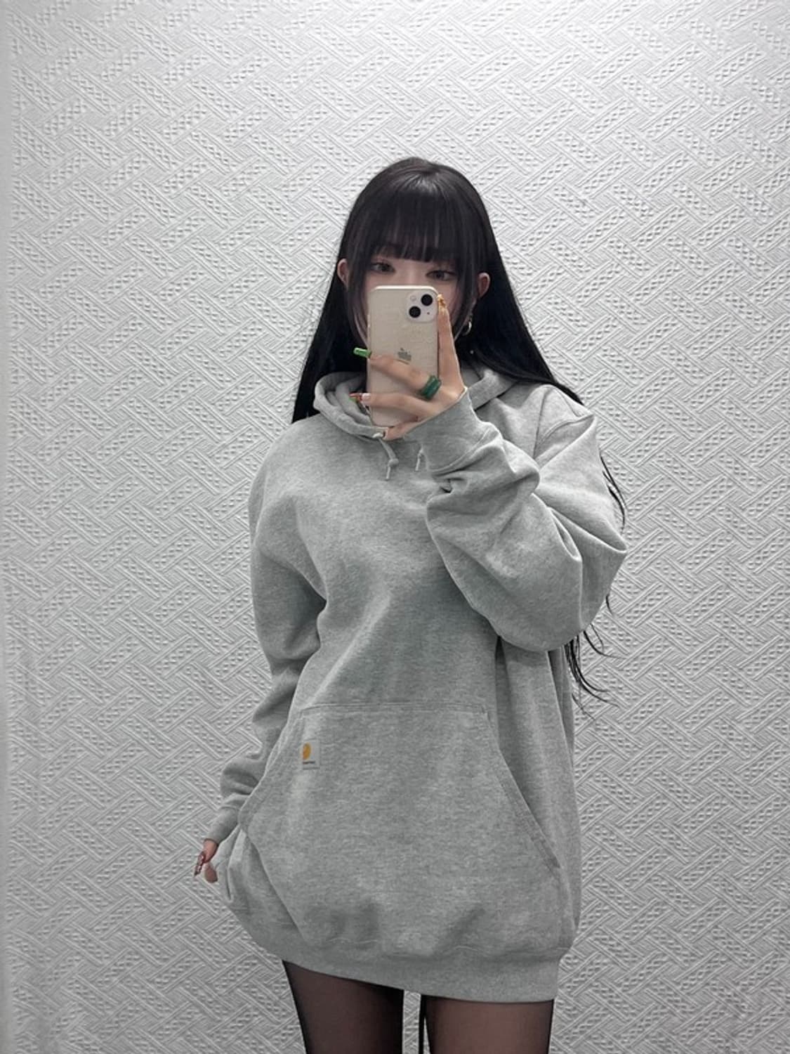 칼하트 빈티지 모던캐주얼 오버핏 기모 후드티 L C09585 상품이미지2