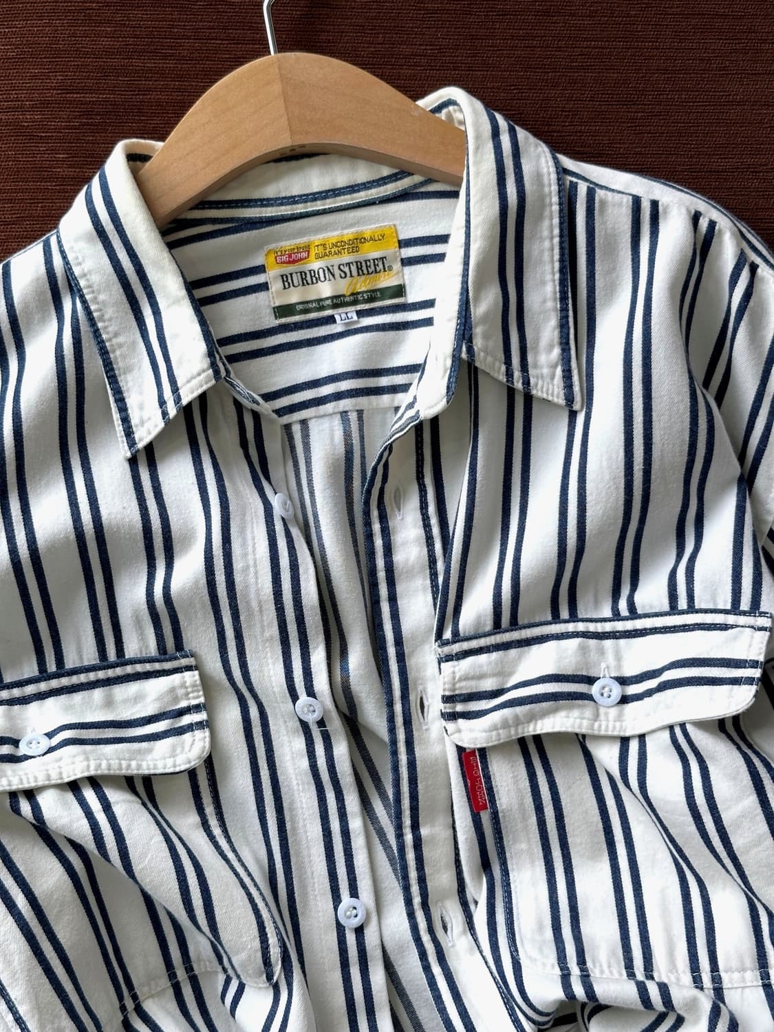 Stripe pattern cotton work shirt 상품이미지1