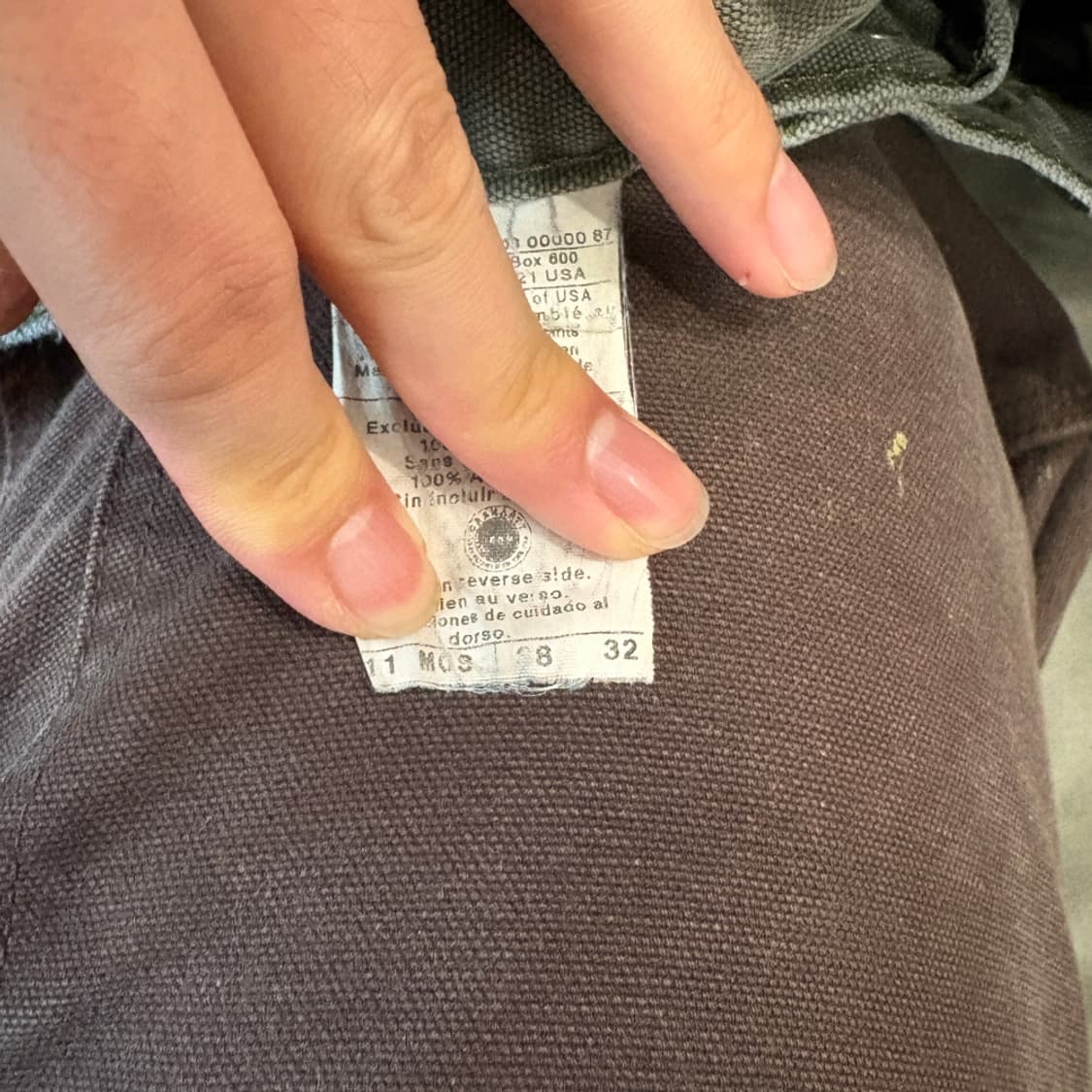 칼하트 정품 오리지널 모스 그린 카펜터 팬츠 상품이미지10