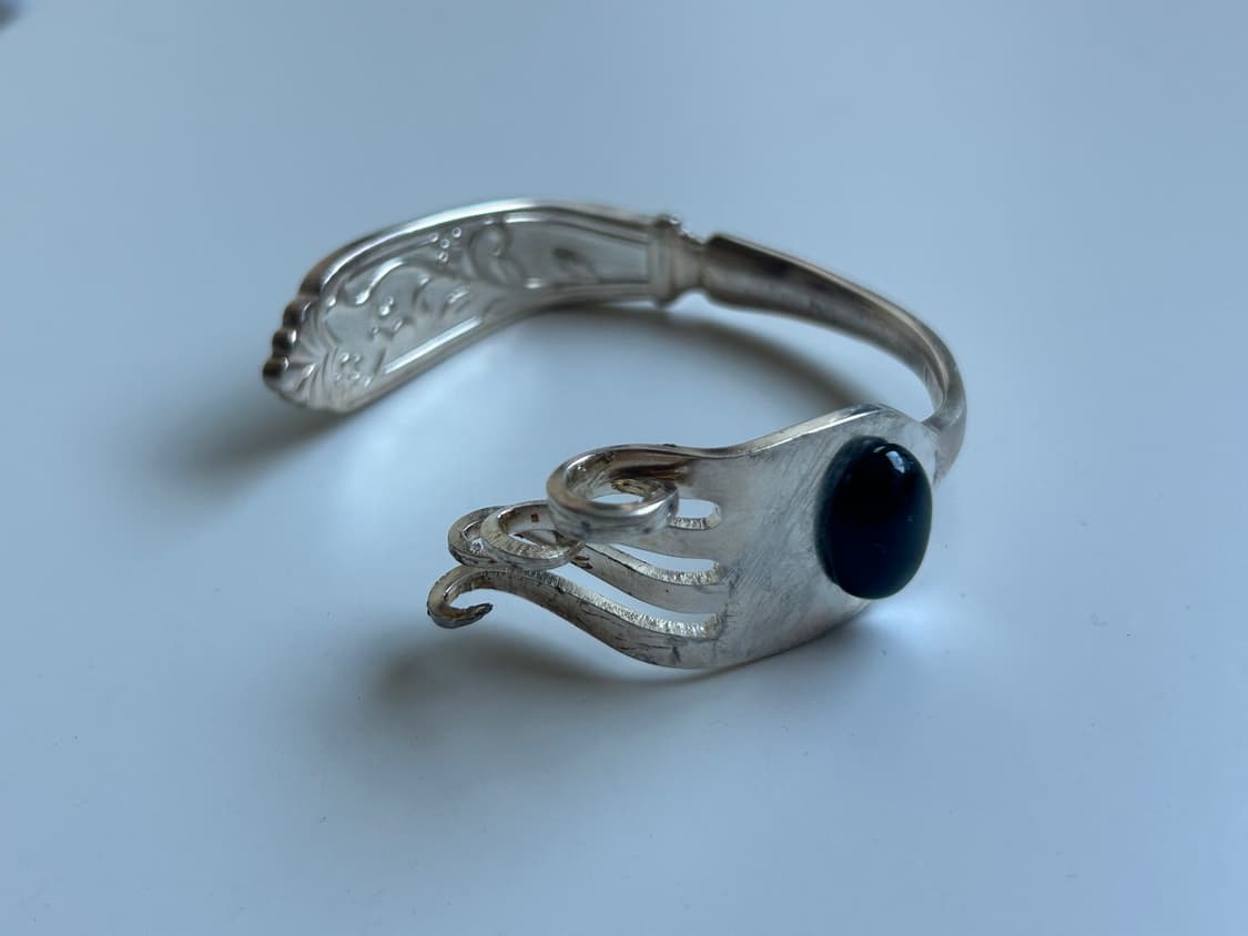 빈티지 오닉스 포크 뱅글 S 상품이미지1