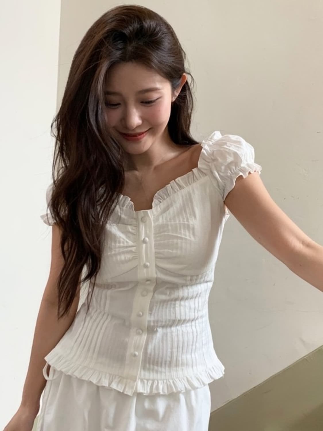 lotsyou_Ella Blouse White 상품이미지3