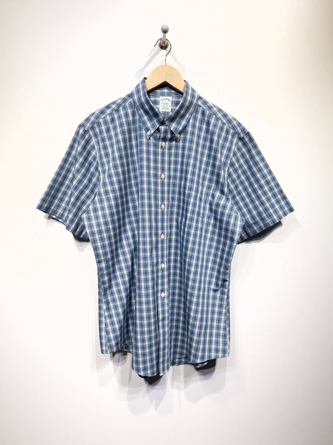 브룩스브라더스 오리지널 체크 폴로 반팔셔츠(L) 상품이미지1