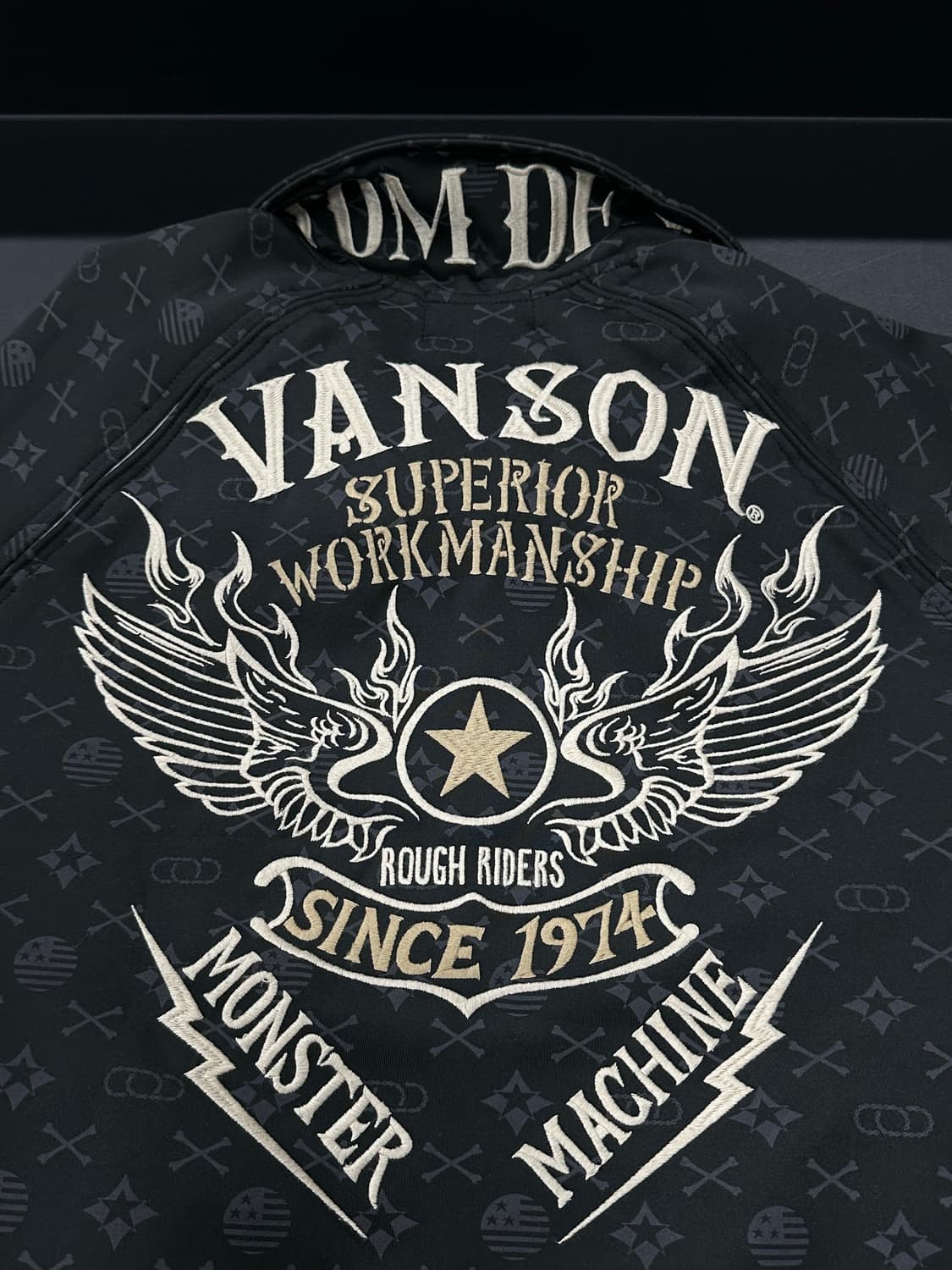 벤슨 모노그램 패턴 져지 재킷 상품이미지5