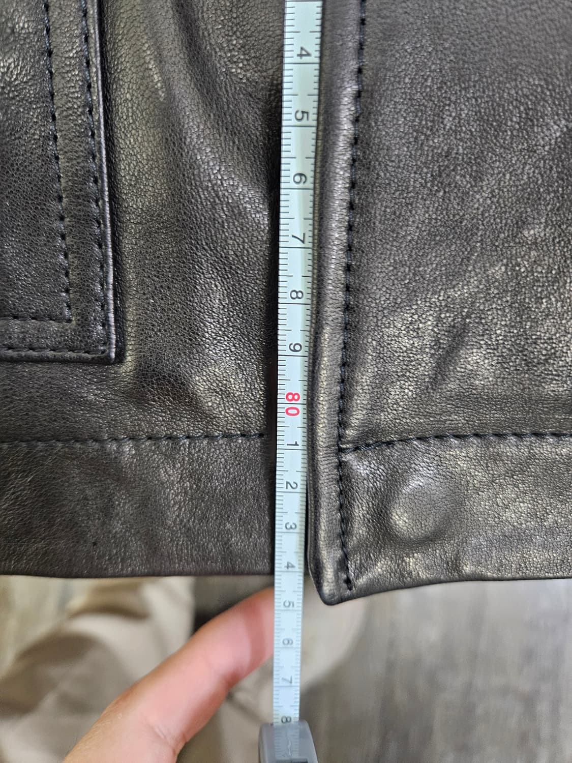 준지 289레더자켓 46사이즈 상품이미지7