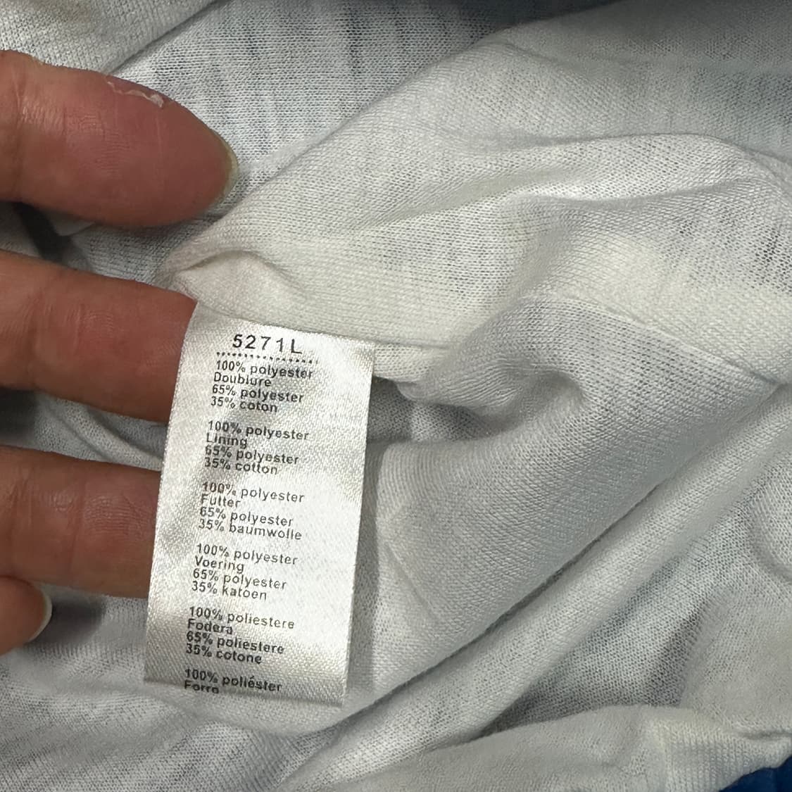 라코스테 올드스쿨 빅로고 바람막이 XL 상품이미지4