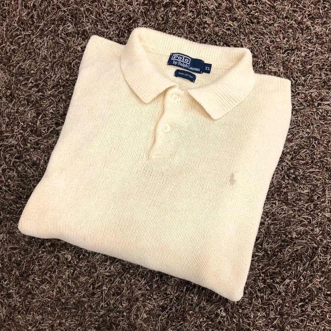  폴로 랄프로렌 아이보리 카라 니트 상품이미지1