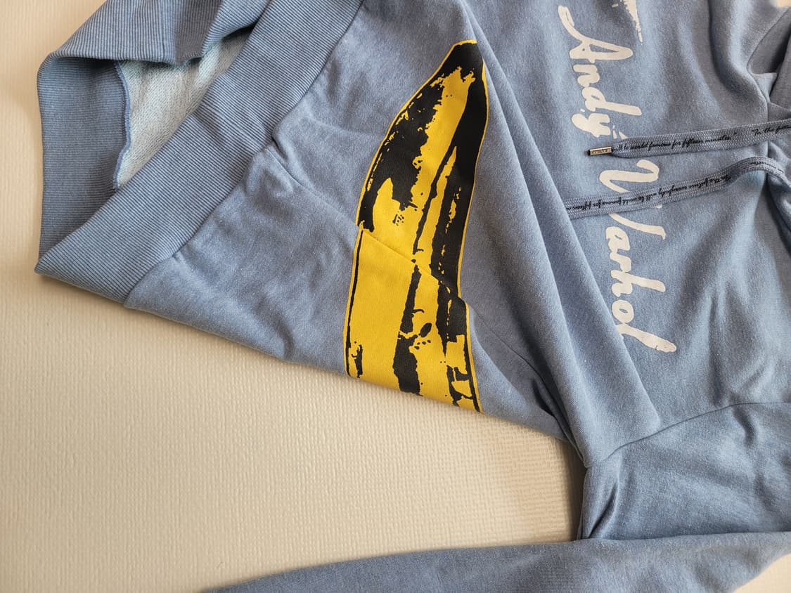 DOHC 앤디 워홀 바나나 프린팅 후드티 L 스카이블루 상품이미지4
