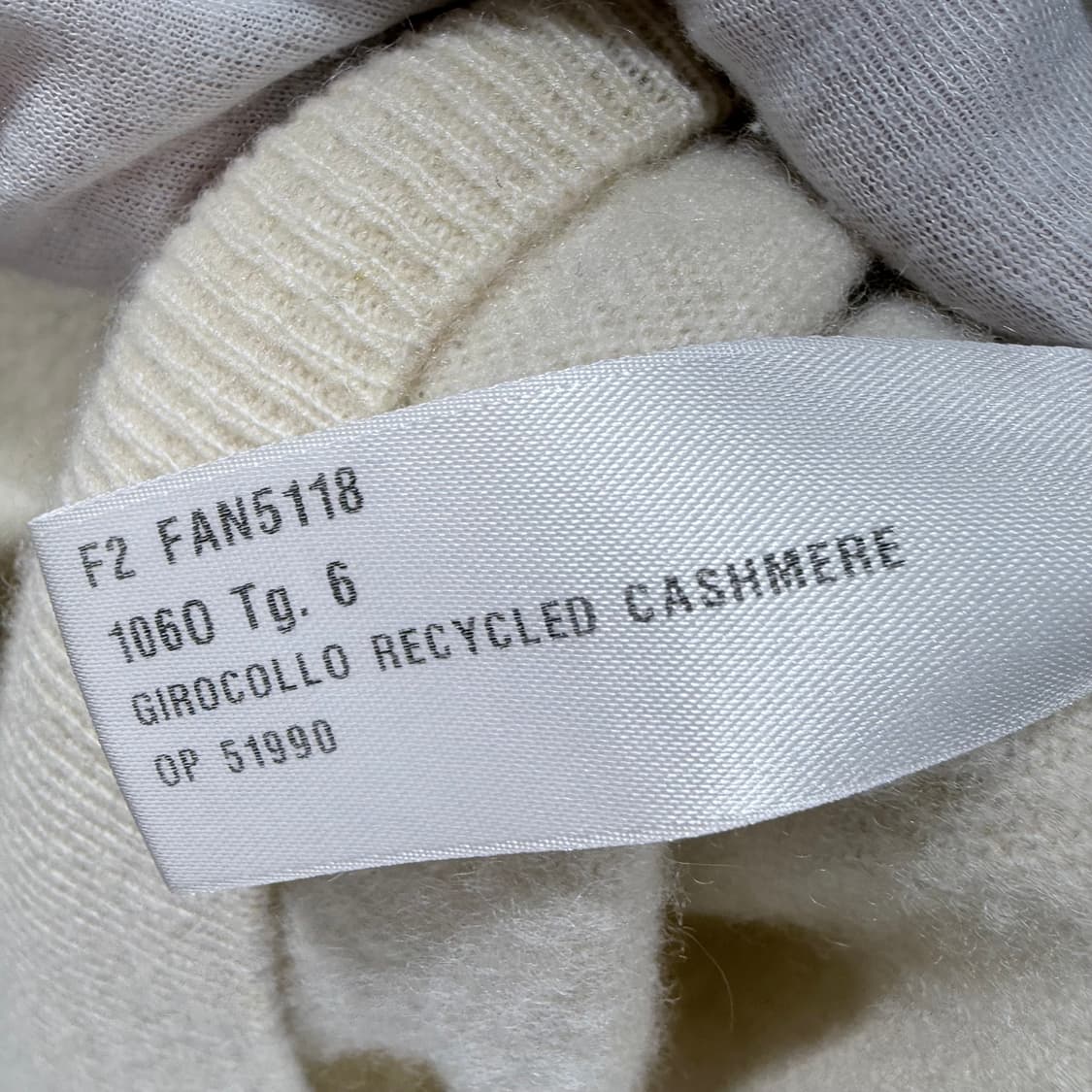 6 / 로로피아나 캐시미어 아이보리 니트 상품이미지7