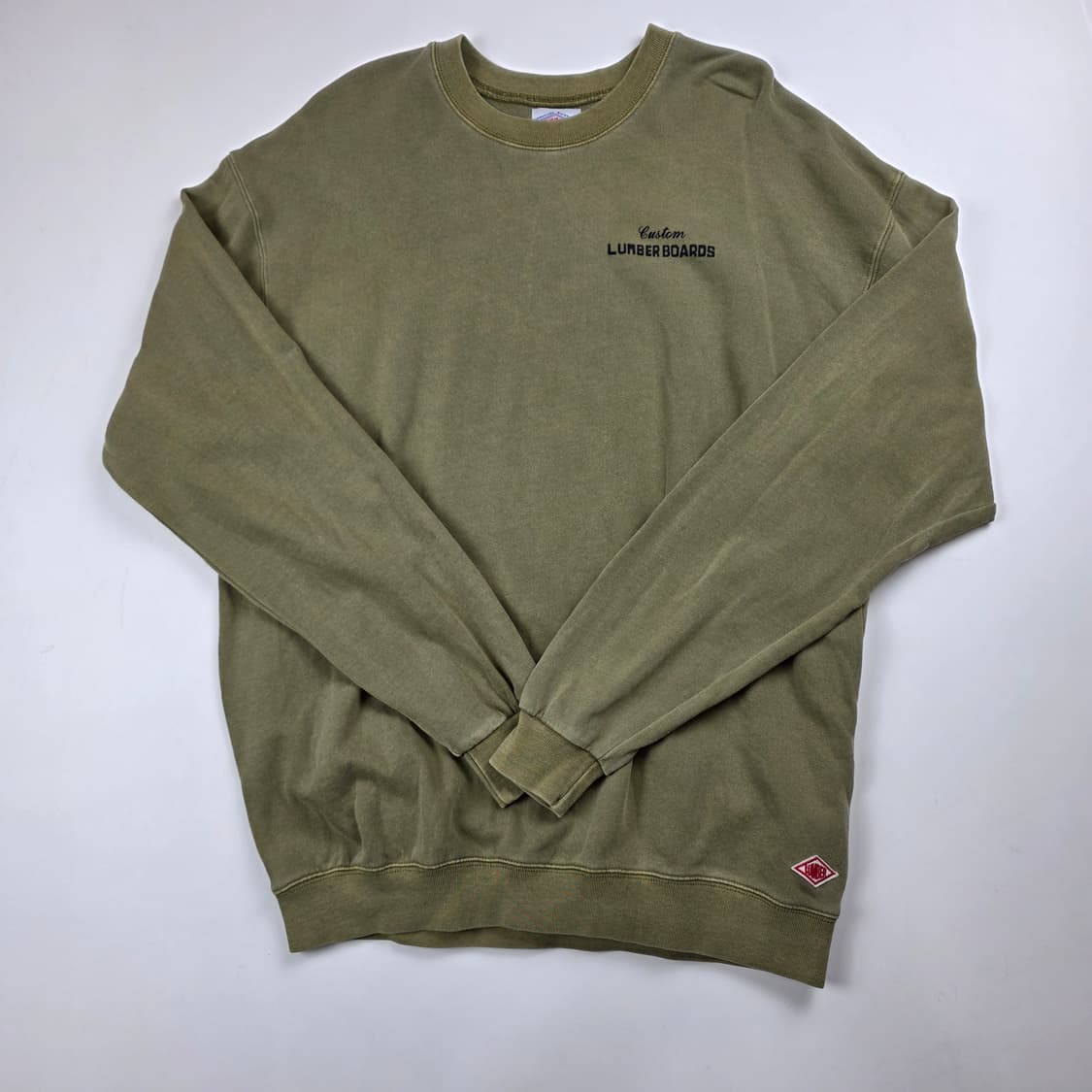 LUMBER 피그먼트  워싱 맨투맨 티셔츠 상품이미지3