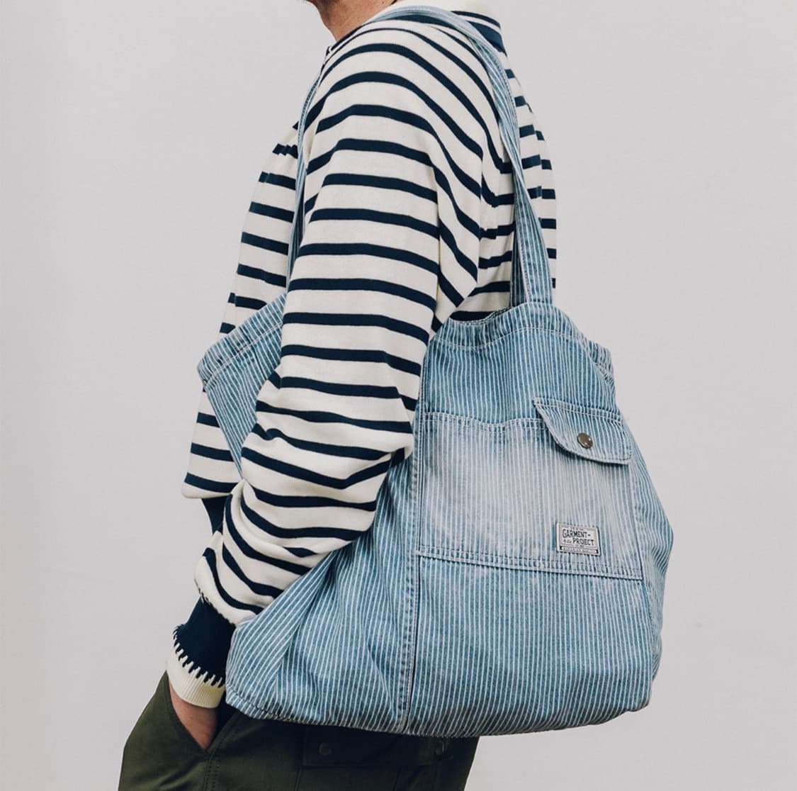 오가프 히코리 데님 에코백 상품이미지1