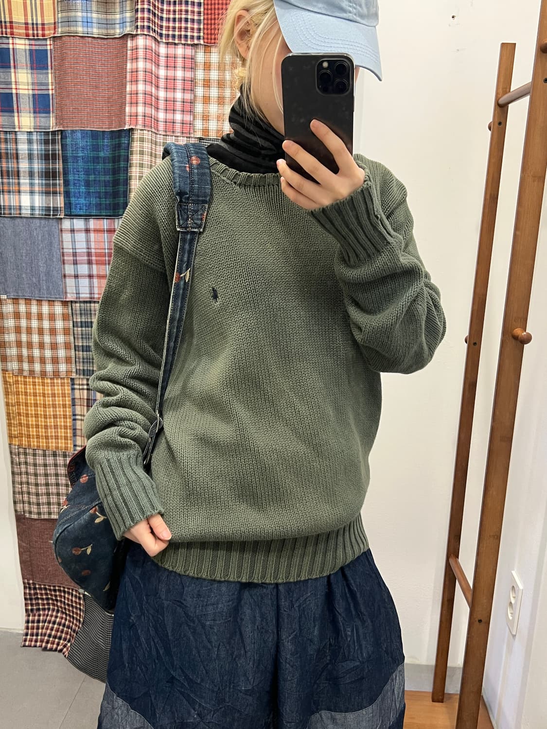 폴로 카키 니트 상품이미지1