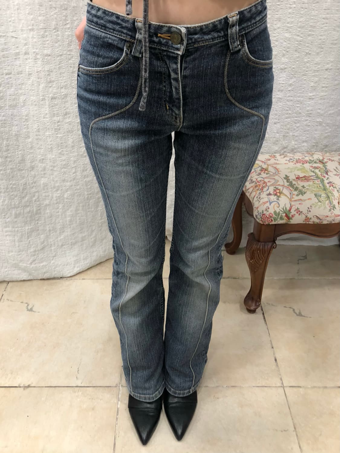 curve lined jeans 상품이미지3