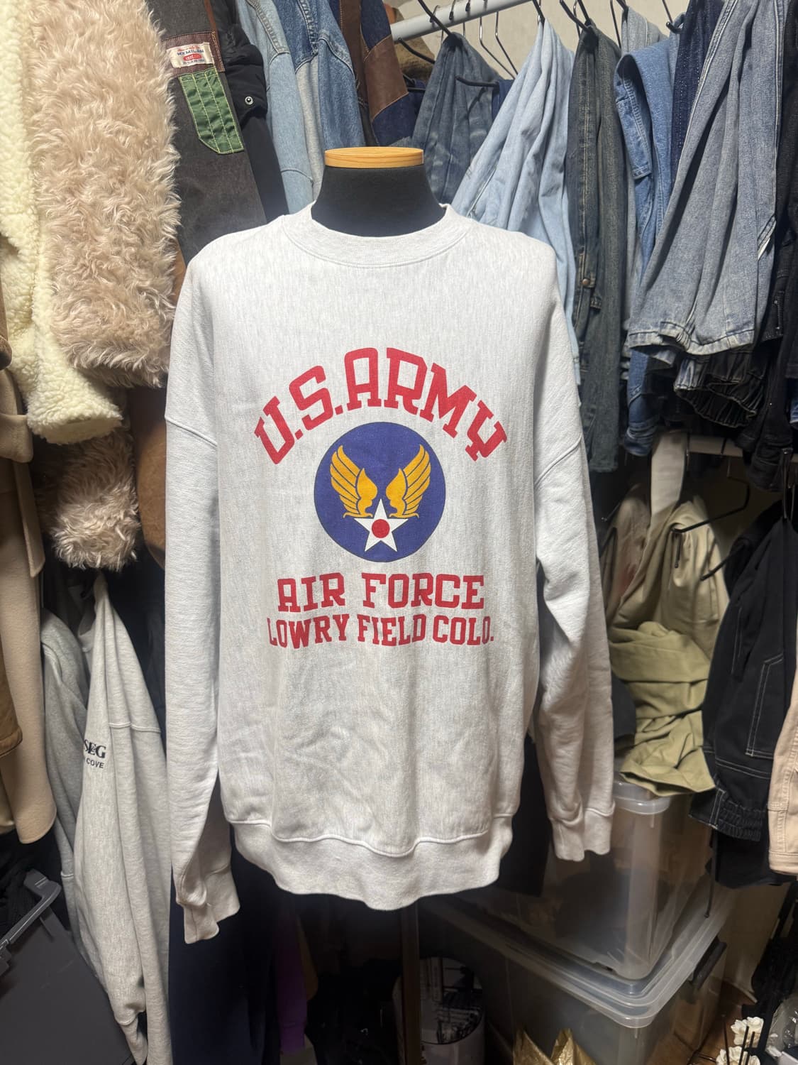 [L] 아웃스탠딩 U.S.ARMY 맨투맨 상품이미지1