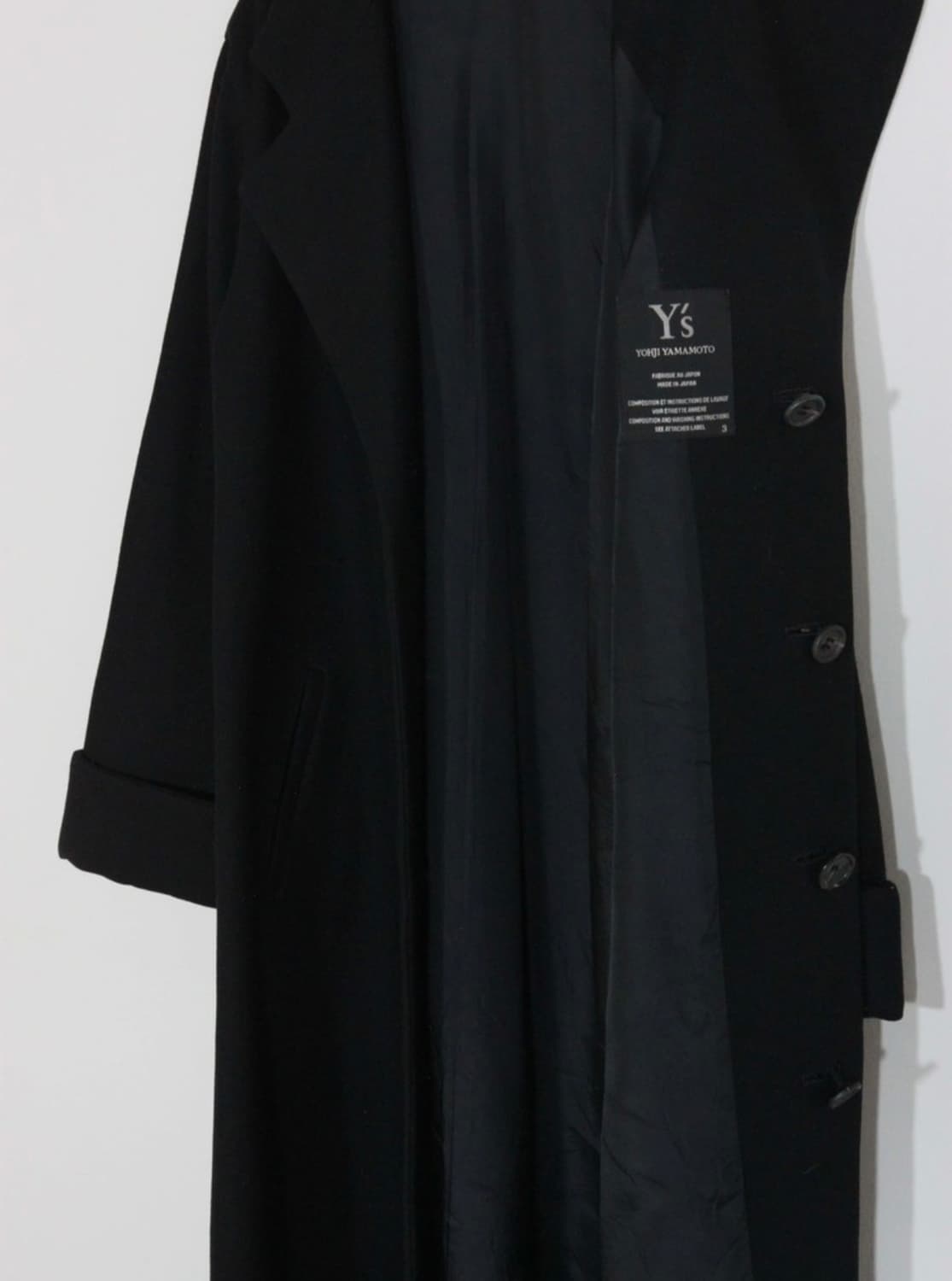 Y's Yohji yamamoto 요지야마모토 울코트 상품이미지1