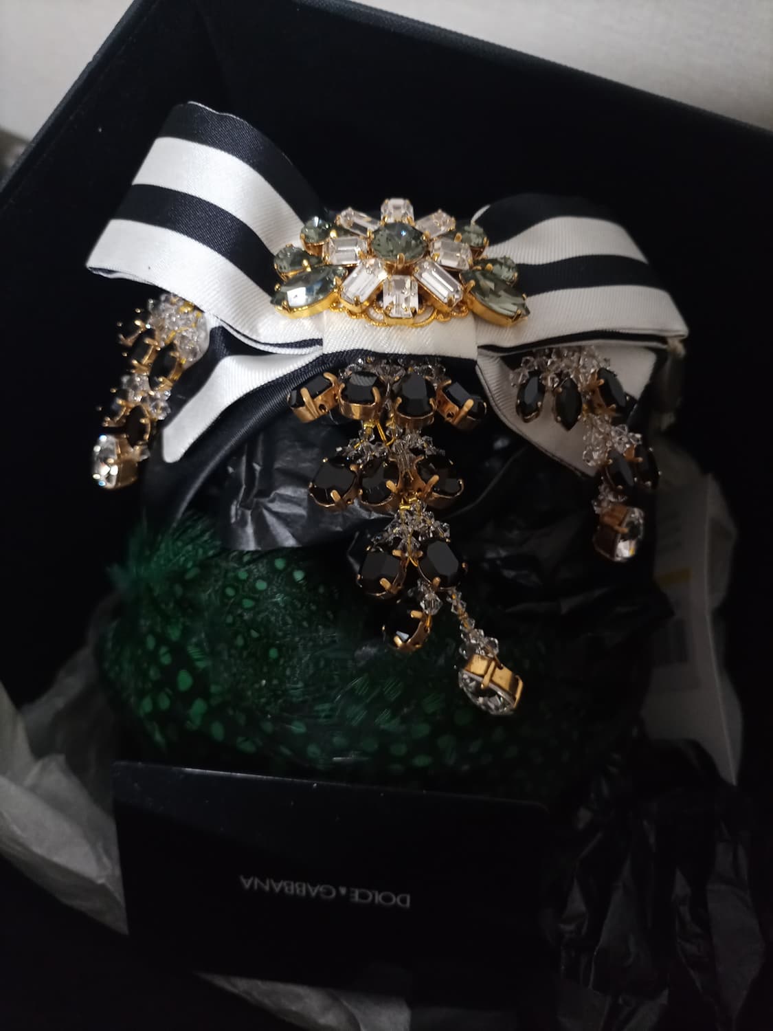 정품 돌체앤가바나 헤어밴드머리띠+돌체카드+돌체박스 상품이미지1