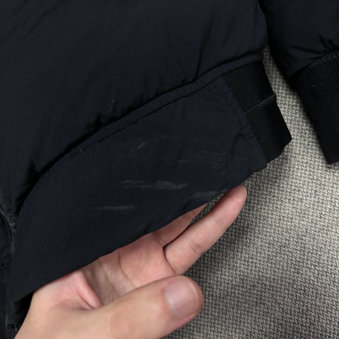 스톤아일랜드 가먼트다이드 오가닉 텔라 패딩(M) 상품이미지5