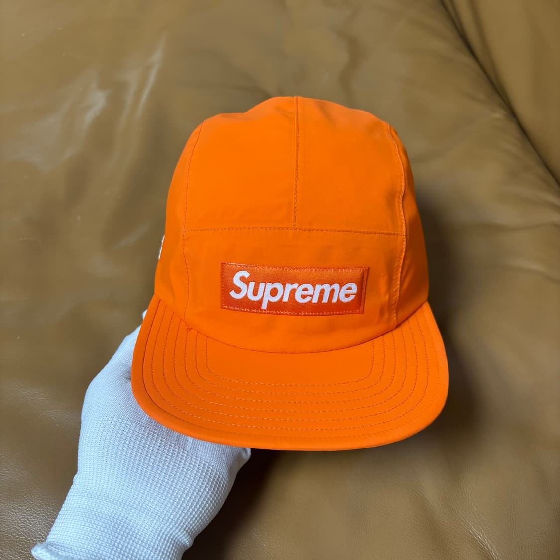 슈프림 캠프캡 모자 박스로고 고어텍스 오렌지 상품이미지2