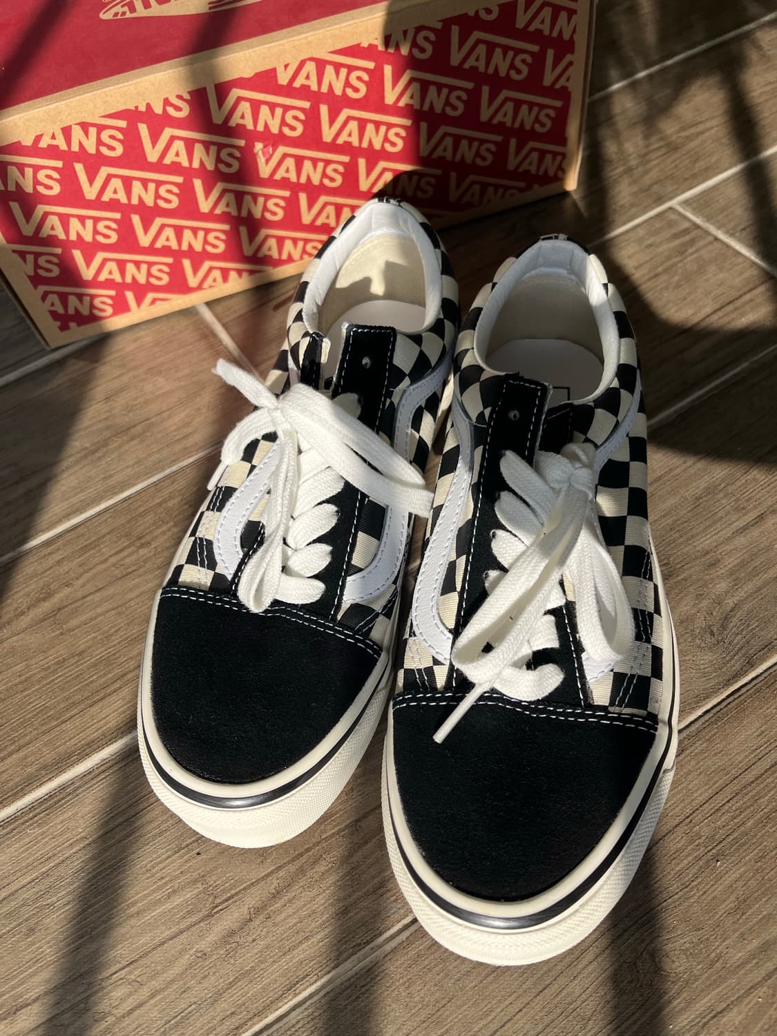 (235,240 새거) 반스 올드스쿨 36dx 체커보드 새상품 상품이미지1