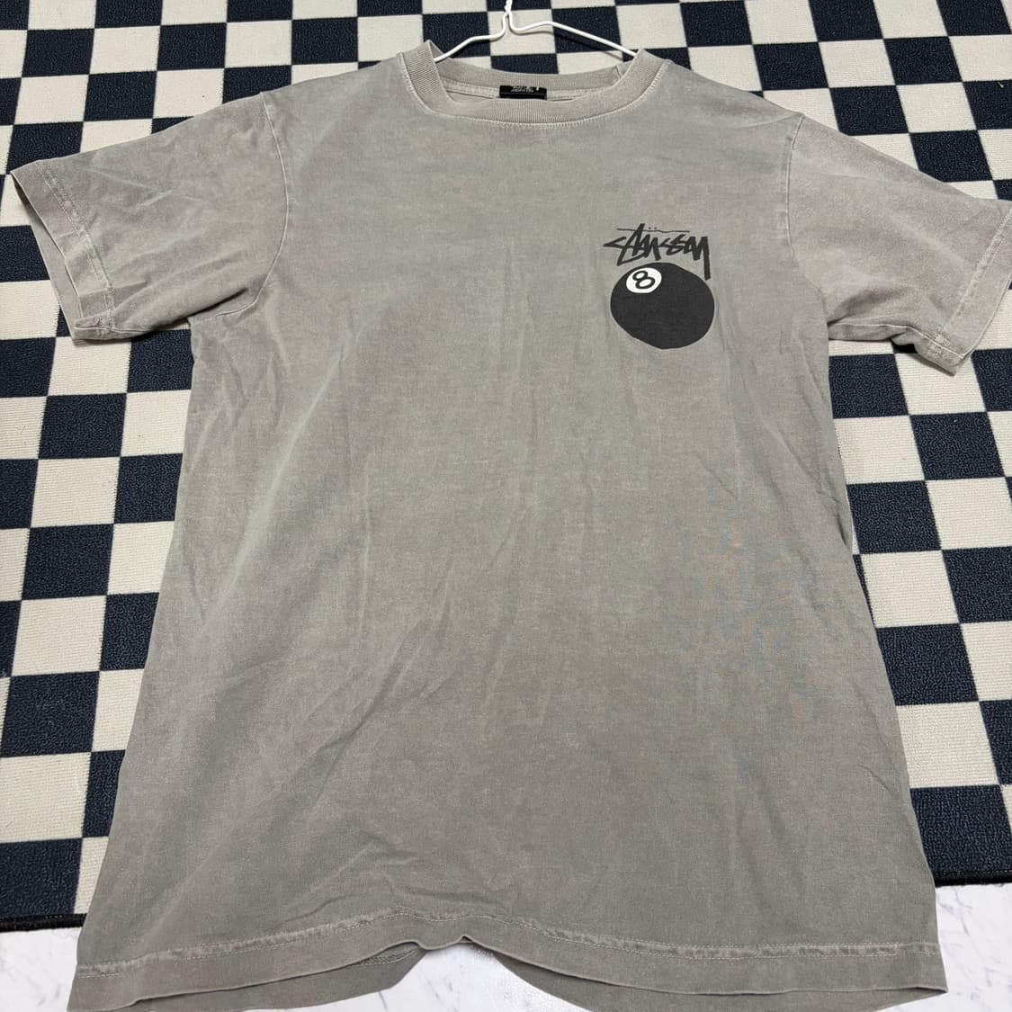 스투시 8볼 에잇볼 반팔 티셔츠 그레이 s 상품이미지1
