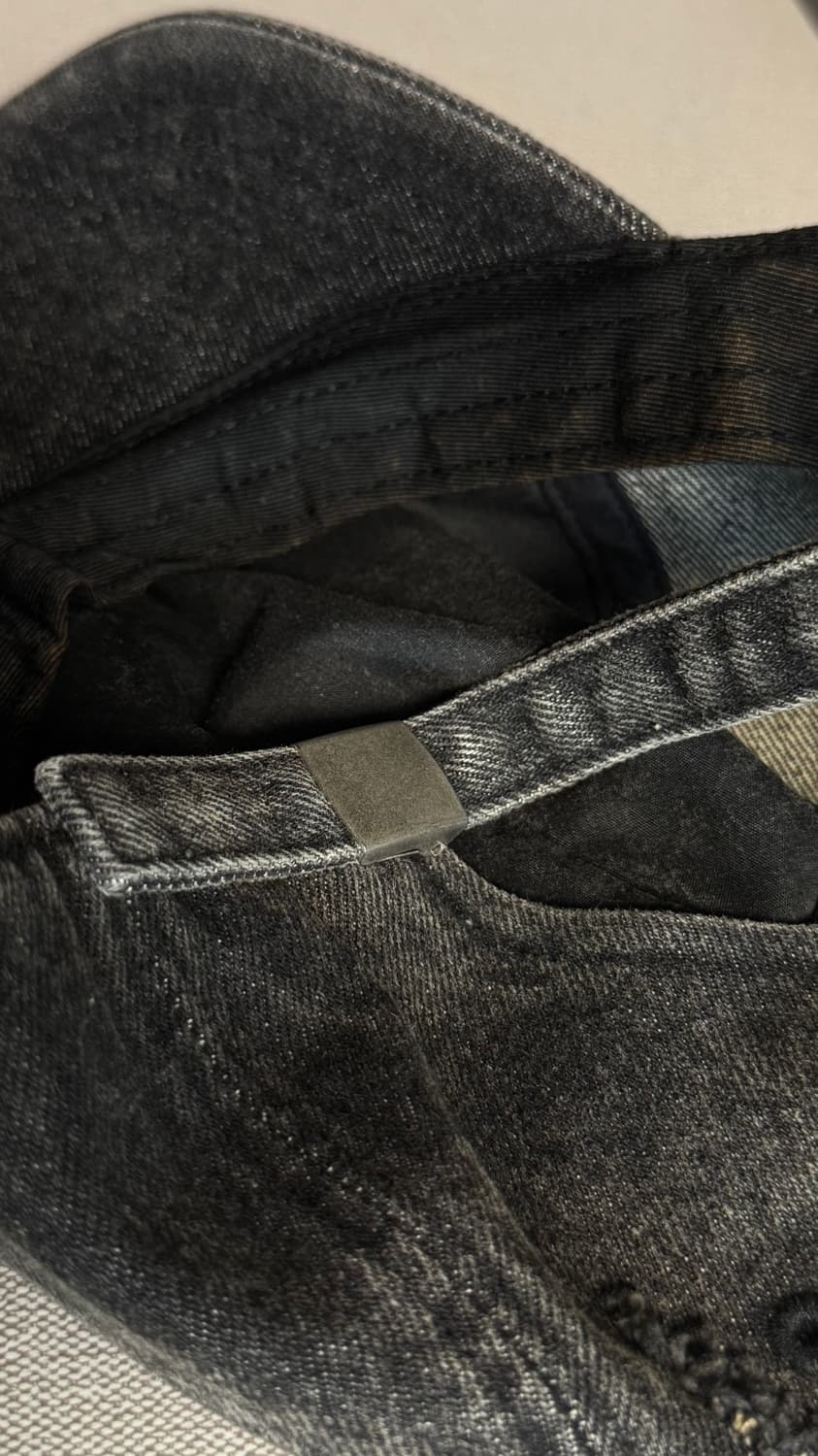 카키포인트 모자 Destroyed Denim cap (gray) 상품이미지3