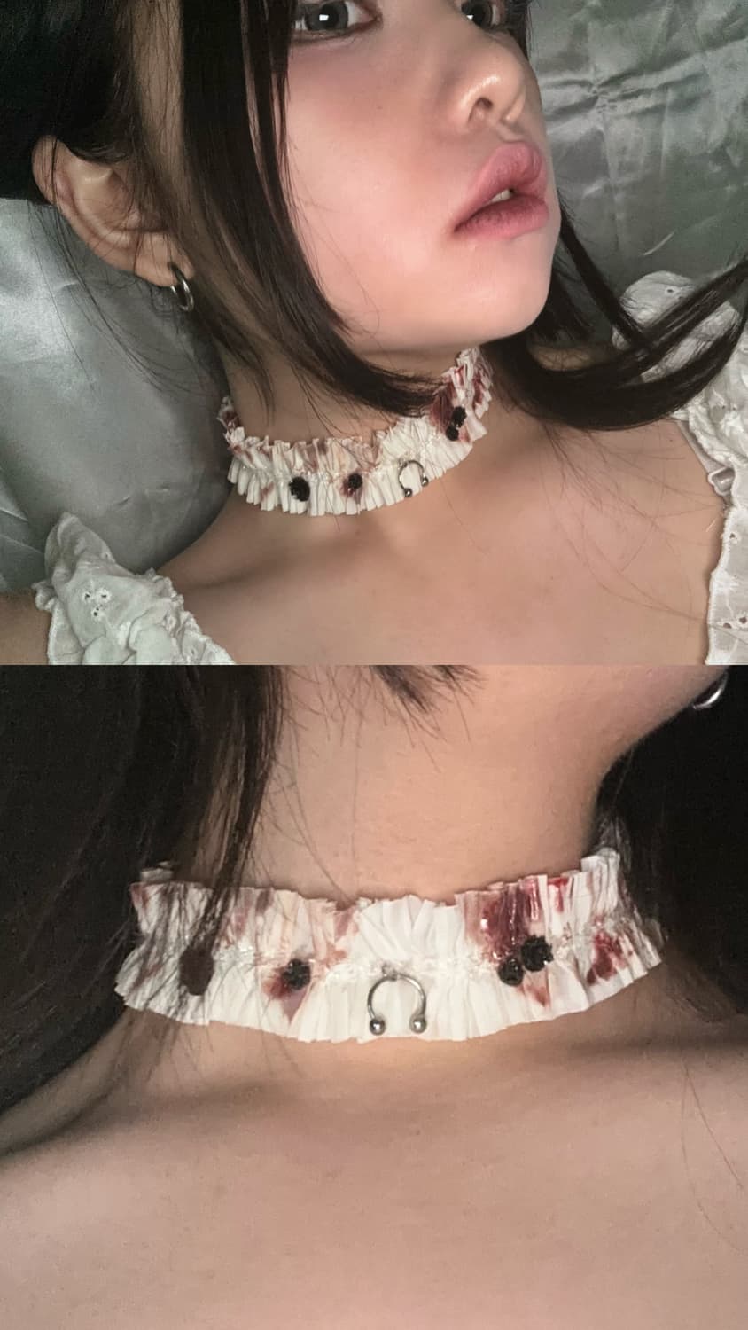 FRAGILE RUFFLE CHOKER 상품이미지1