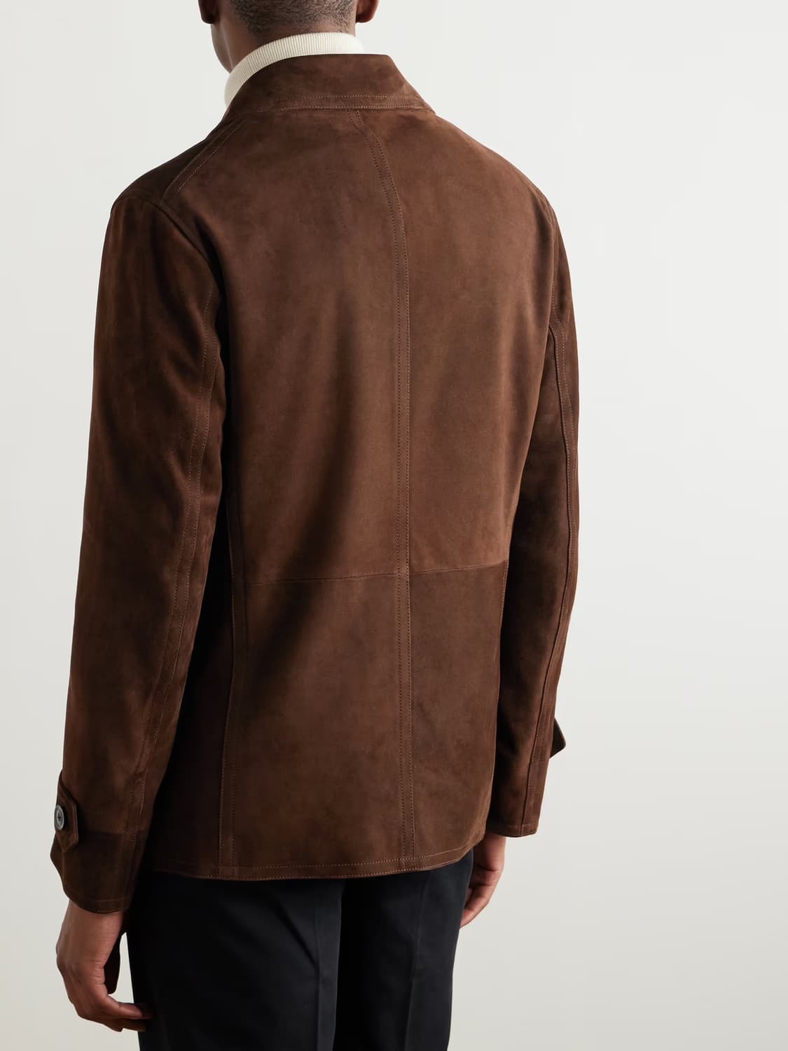 톰포드 캐시미어 스웨이드 신상 가죽 피 코트 상품이미지2