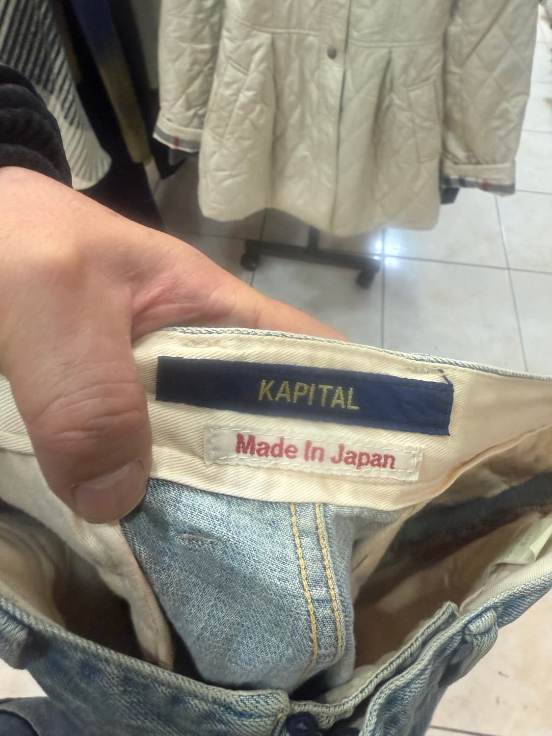 3/32 정품 캐피탈 데님 카고바지 팝니다 상품이미지2