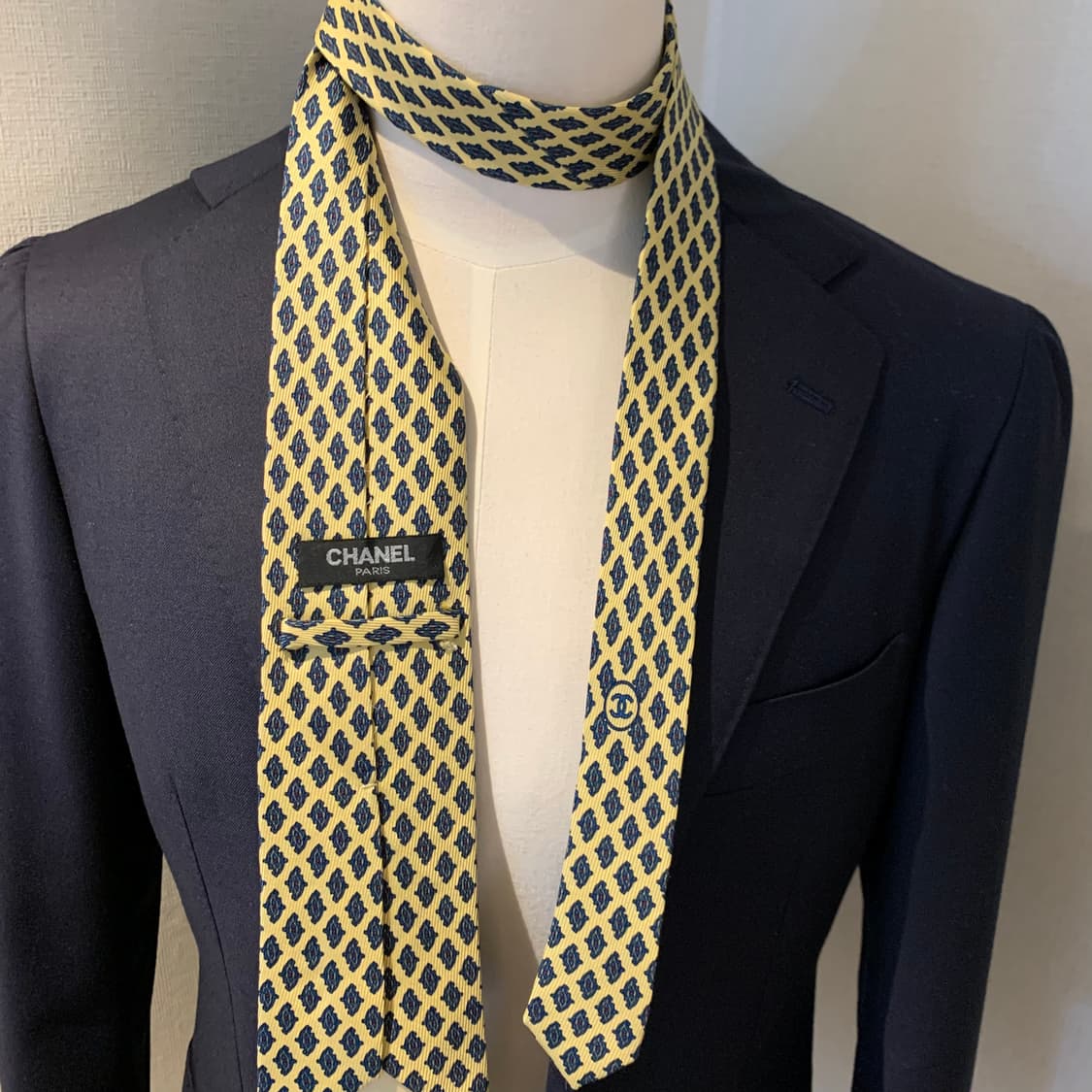 샤넬(CHANEL) 클래식 명품넥타이 100실크 A+등급 8.3cm 상품이미지2