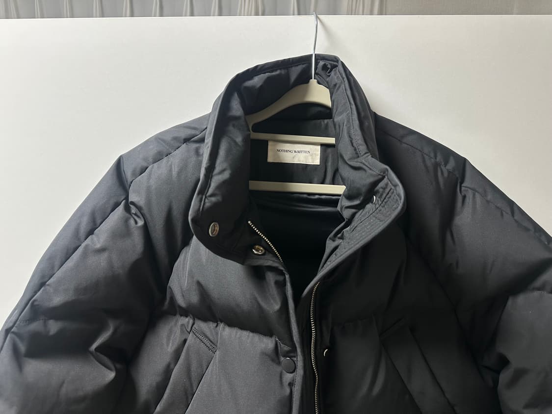 낫띵리튼 크롭 스트링 푸퍼 패딩 상품이미지4