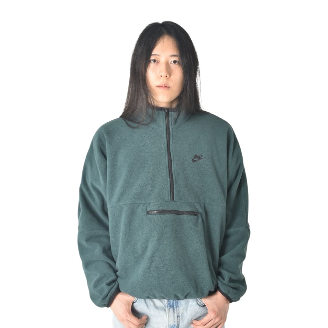 나이키 스몰로고 반집업 후리스 플리스 아노락 점퍼 XL N0277 상품이미지7
