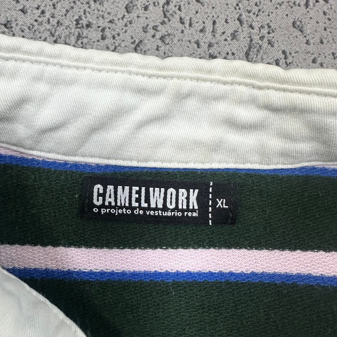 ✨ (바배) 카멜워크 스트라이프 카라 롱슬리브 상품이미지3