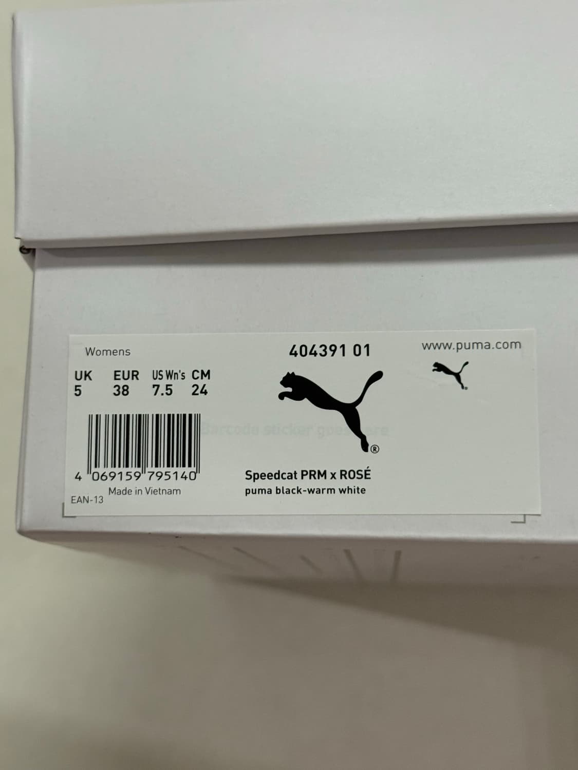 (새상품) 푸마 스피드캣 PRM X 로제 블랙웜하이트 240 PUMA 상품이미지8