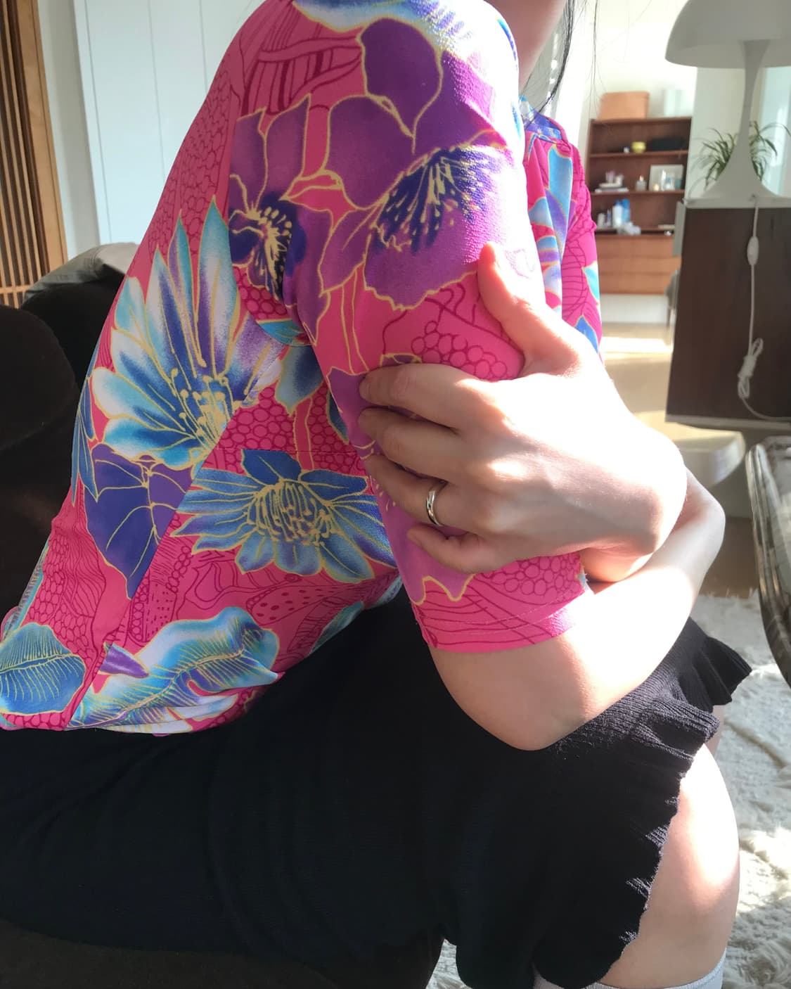 vintage flower pattern top 상품이미지1