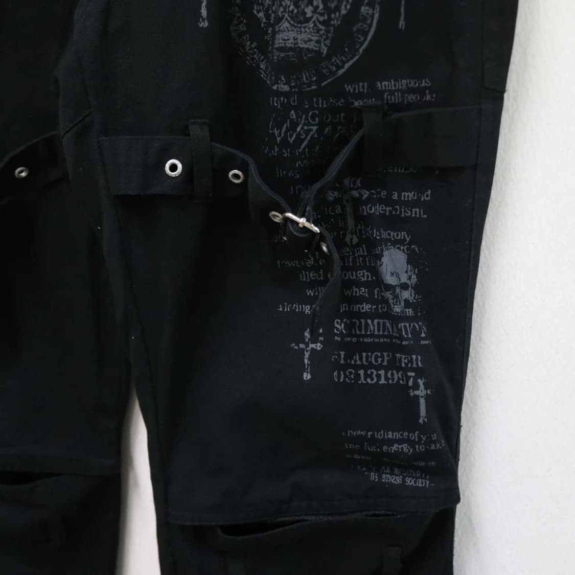 매드펑크 고스펑크 본디지 버클 팬츠 65150 상품이미지7