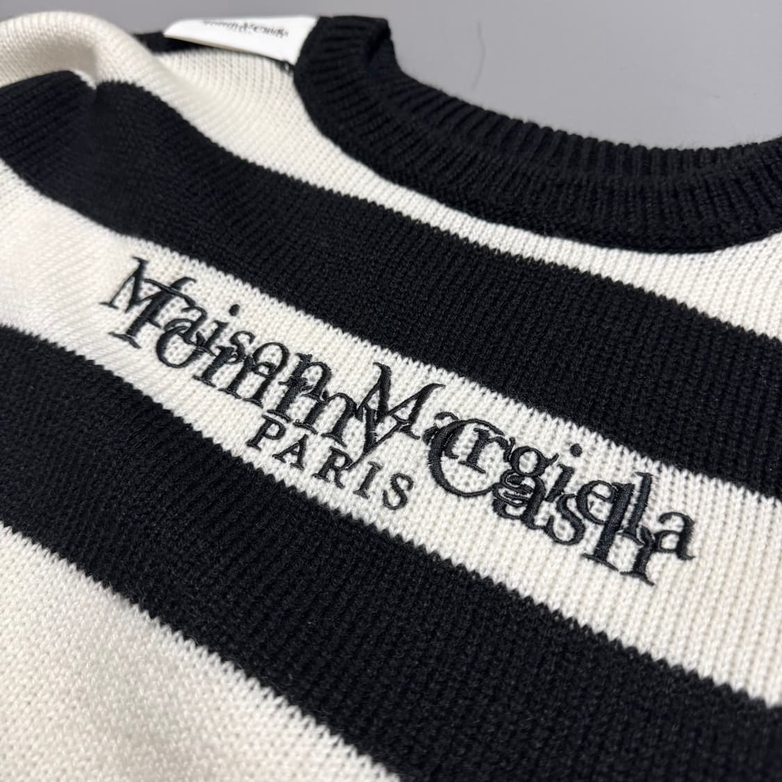 Maison Margiela x Tommy cash 스트라이프 패턴 니트 상품이미지7
