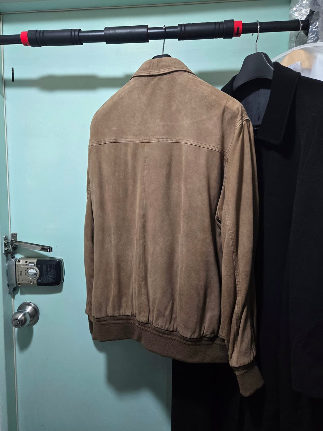 Italy made 빈티지 스웨이드 레더 자켓 2XL 브라운 110 상품이미지5