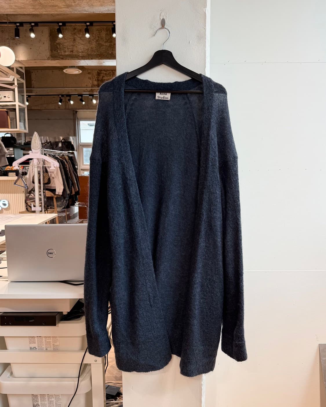 아크네 스튜디오 AW15 네이비 모헤어 가디건  상품이미지2