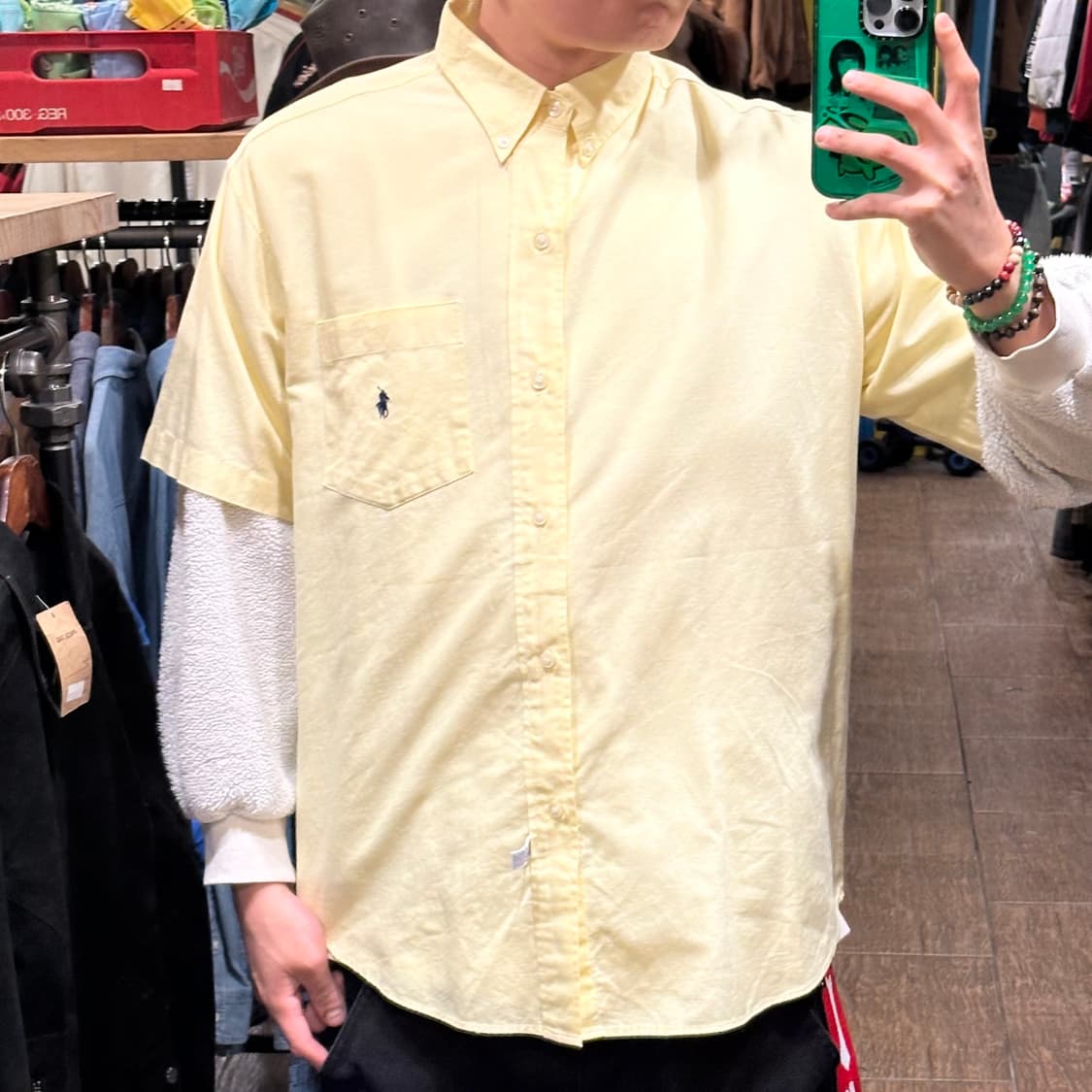 [HI] 폴로 랄프로렌 반팔셔츠 옐로우 상품이미지1