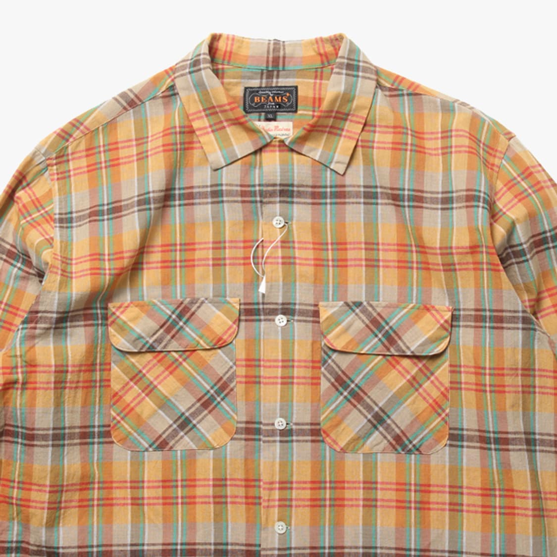  BEAMS "Orange Check Shirts" 상품이미지2