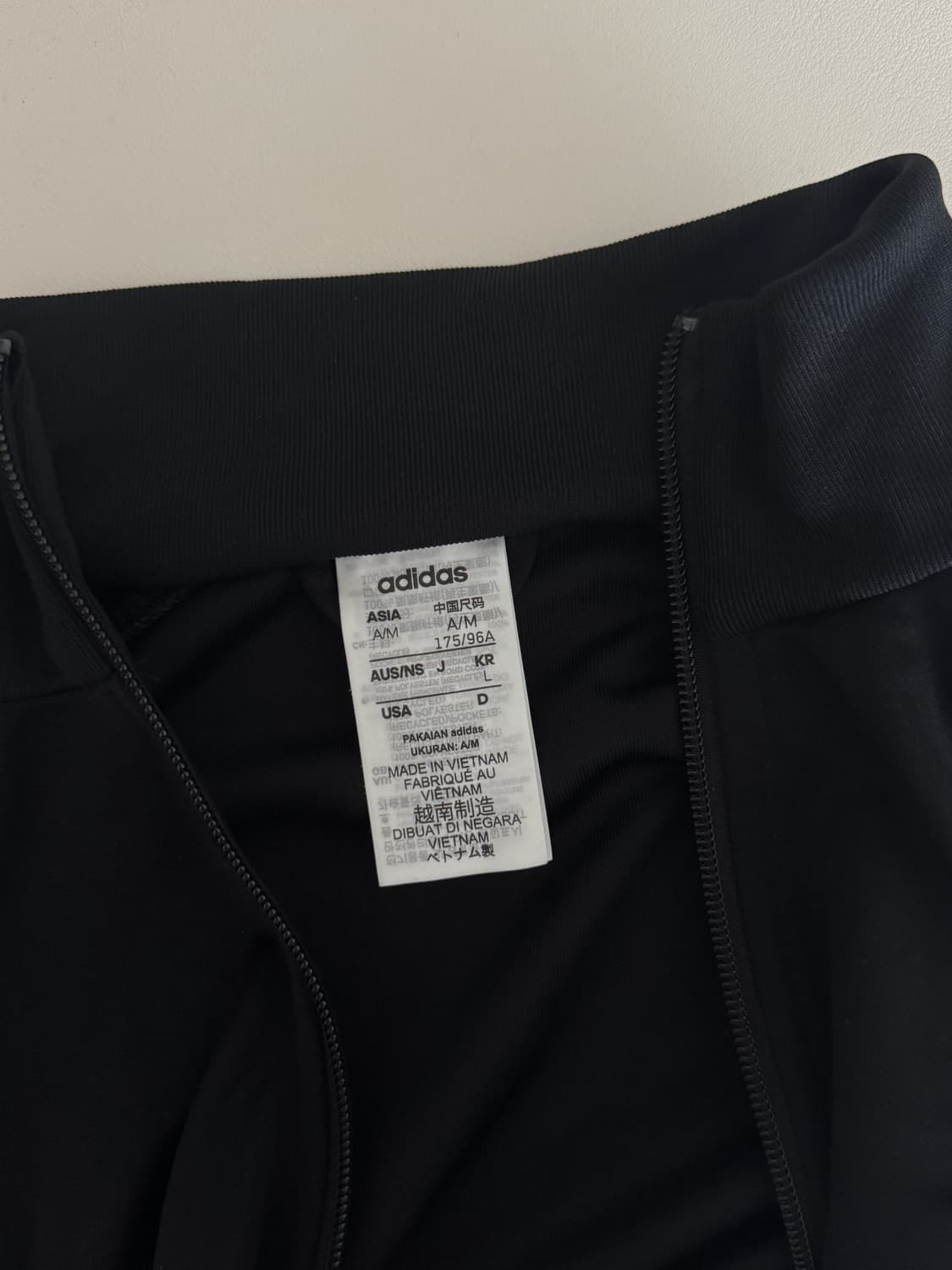아디다스 adidas 블랙 저지 트랙탑 집업 (L) 상품이미지7