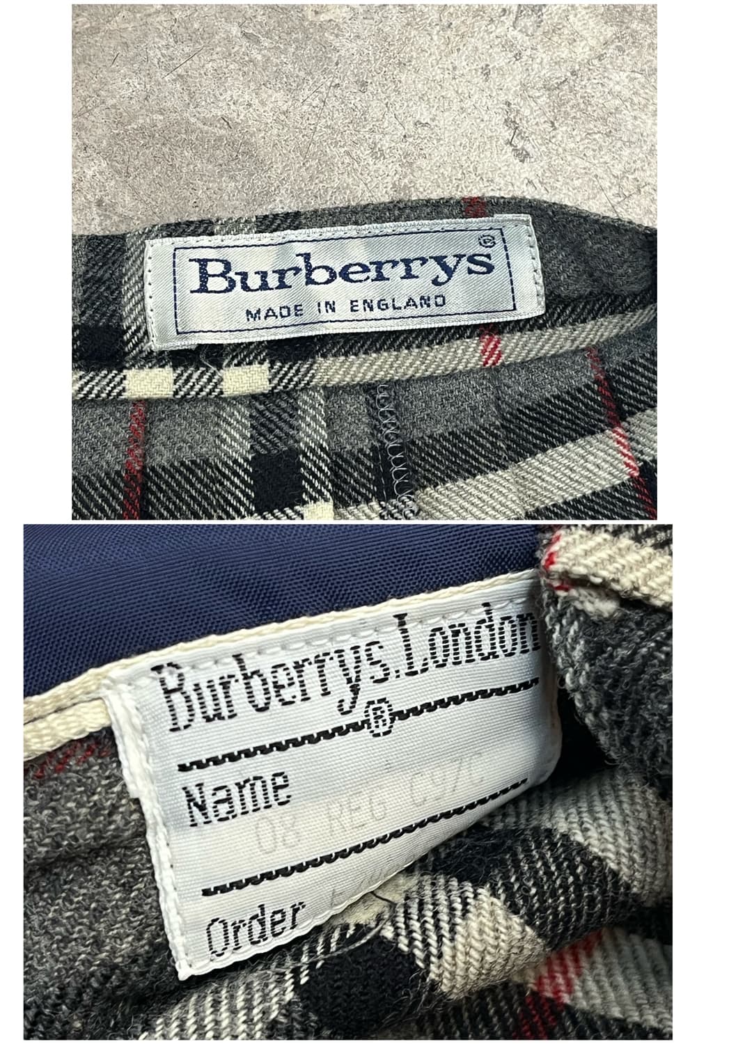 버버리 울 체크 플리츠 스커트 그레이 #csz2158 상품이미지3