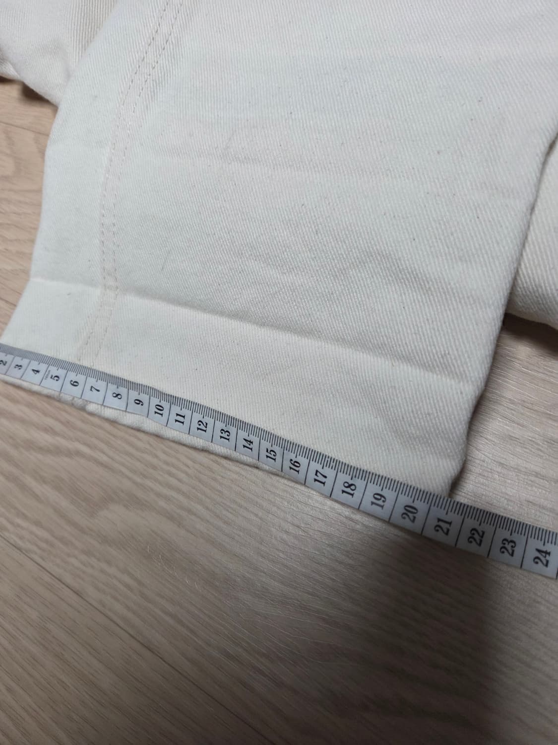 페이탈리즘 크림 페인팅 진 화이트 데님  상품이미지7