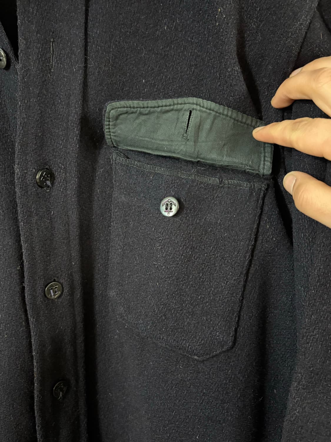 Rare!!! 40-50’s USN Cpo Navy Shirt  상품이미지6